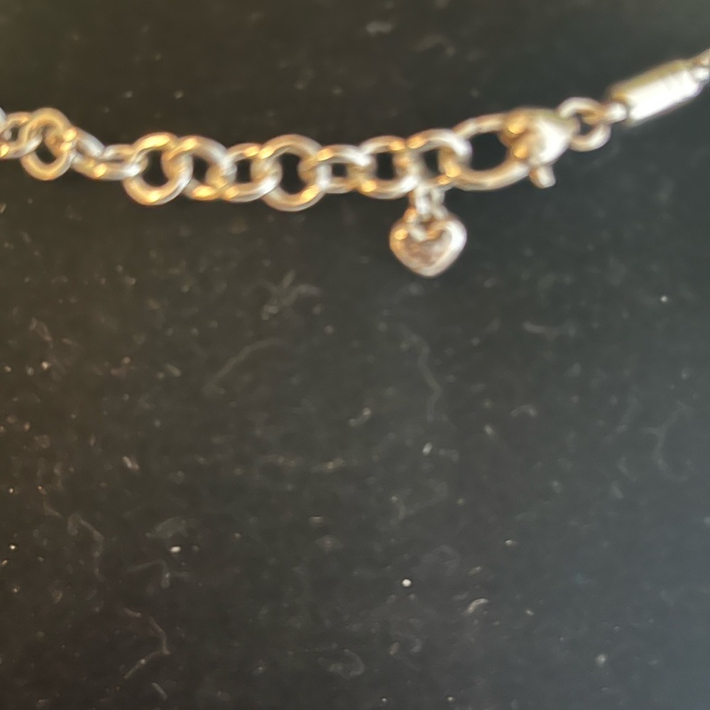 Brighton Crystal Voyage Necklace Silver Blue - Picture 4 of 5